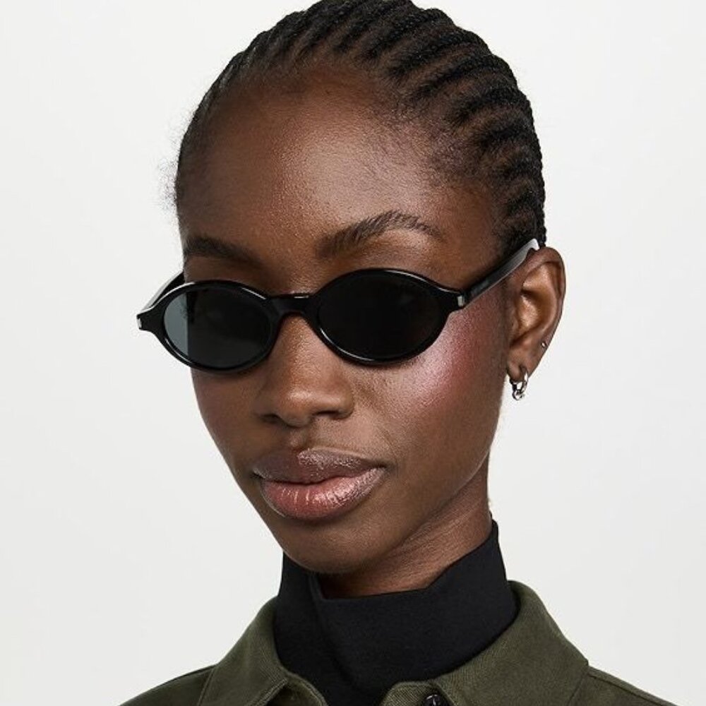Saint Laurent Men Sunglasses Black Oval SL751 JEANNE 001 BRAND NEW - Picture 12 of 14